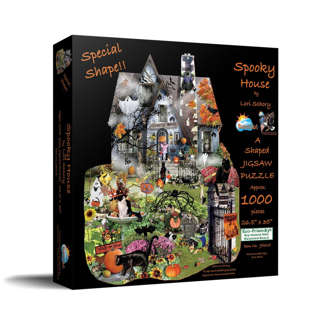 Puzzle - Sunsout - Spooky House *Shaped*