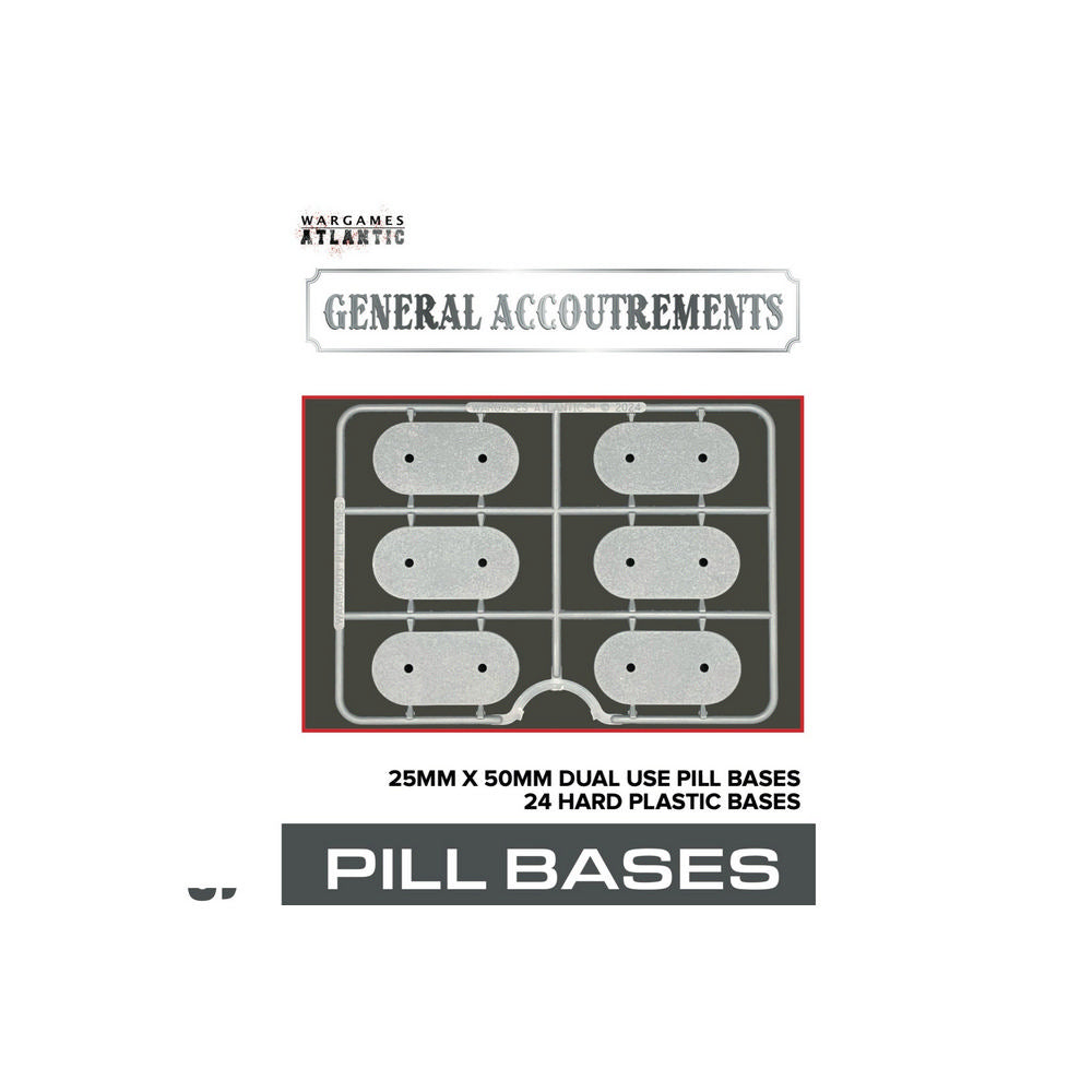 Wargames Atlantic - 25mm x 50mm Pill Dual Use Bases