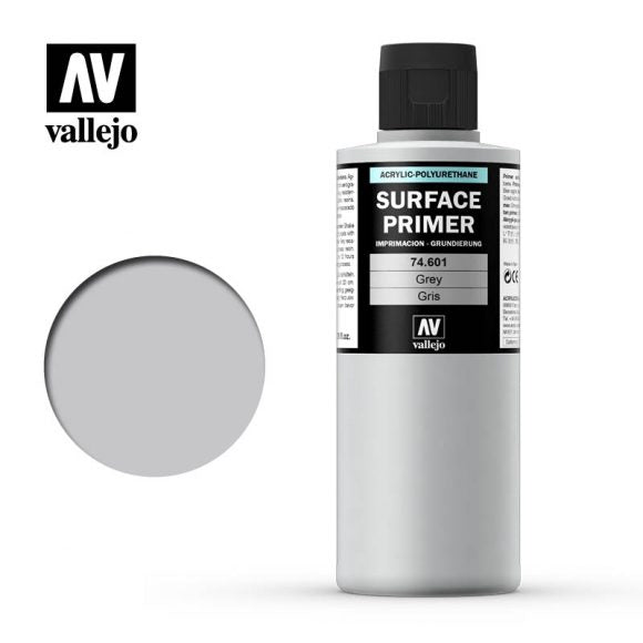 Vallejo - Surface Primer - Colour Grey 200ml