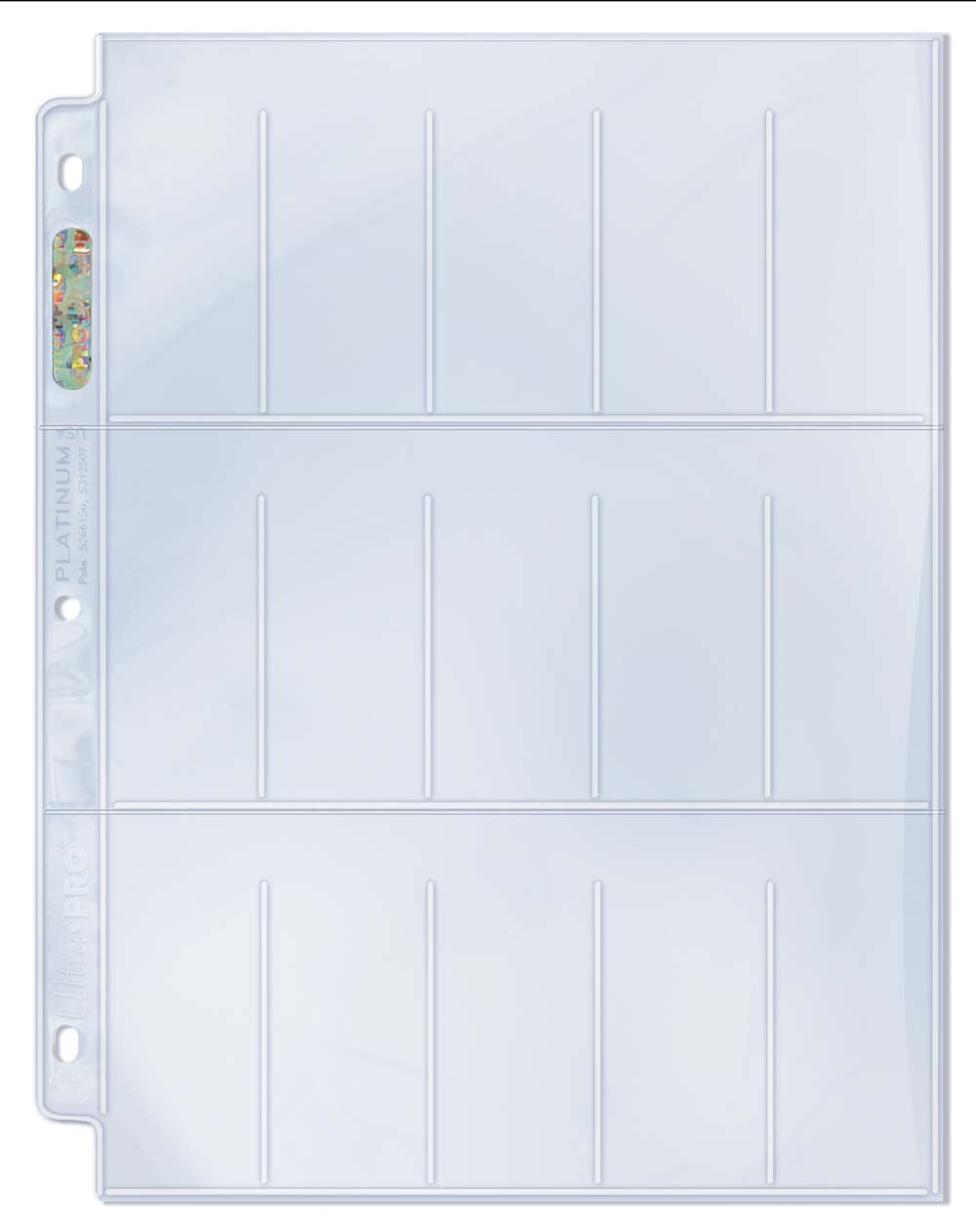 Ultra Pro: UP81422 15-Pocket Platinum Page for Tobacco Cards