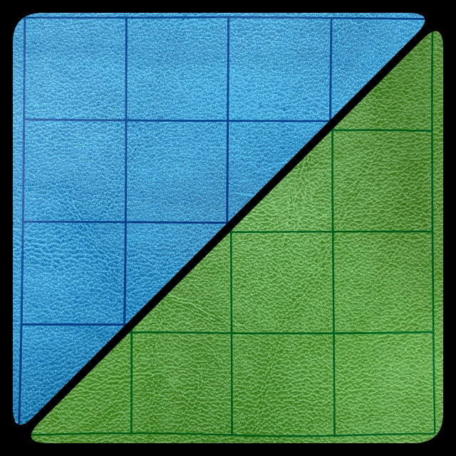 CHX 97465 Reversible Megamat 1" Squares Blue-Green (34 x 48)