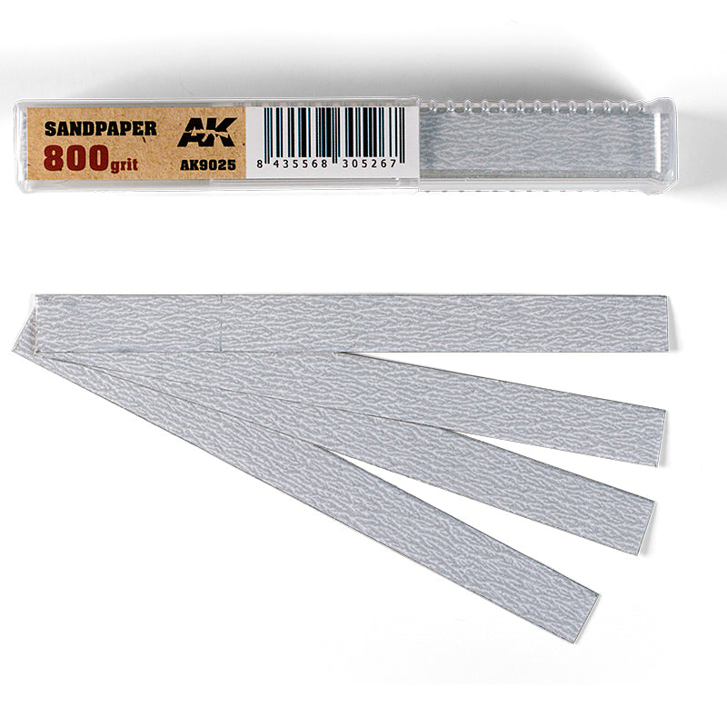 Ak Interactive - Tools - Dry Sandpaper 800 grit X 50 Units
