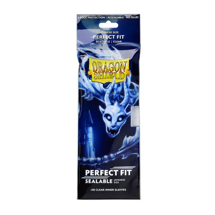 Dragon Shield: Perfect Fit Japanese Size Inner Sleeves Sealable Clear