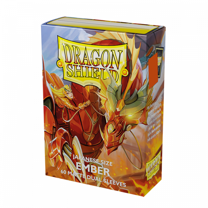 Dragon Shield: Japanese Size Sleeves Matte Dual Ember (Alaric, Revolution Kindler)