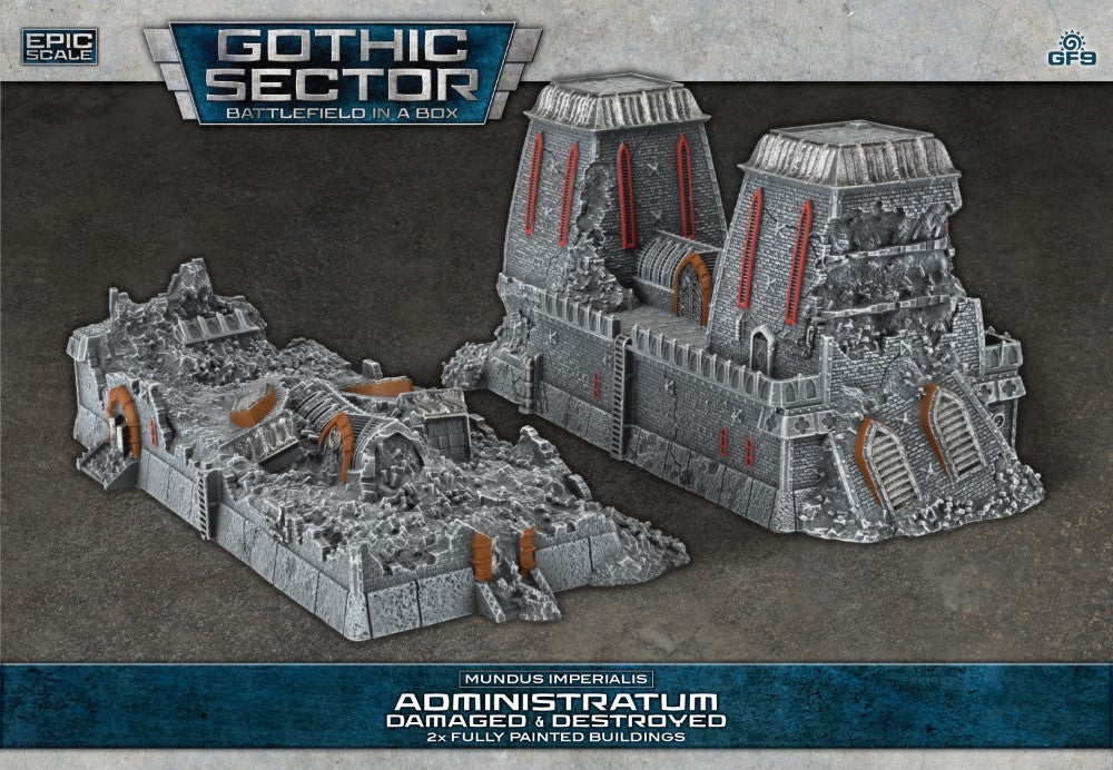 Battlefield in a Box: Gothic Sector Mundus Imperialis: Administratum (Damaged & Destroyed)