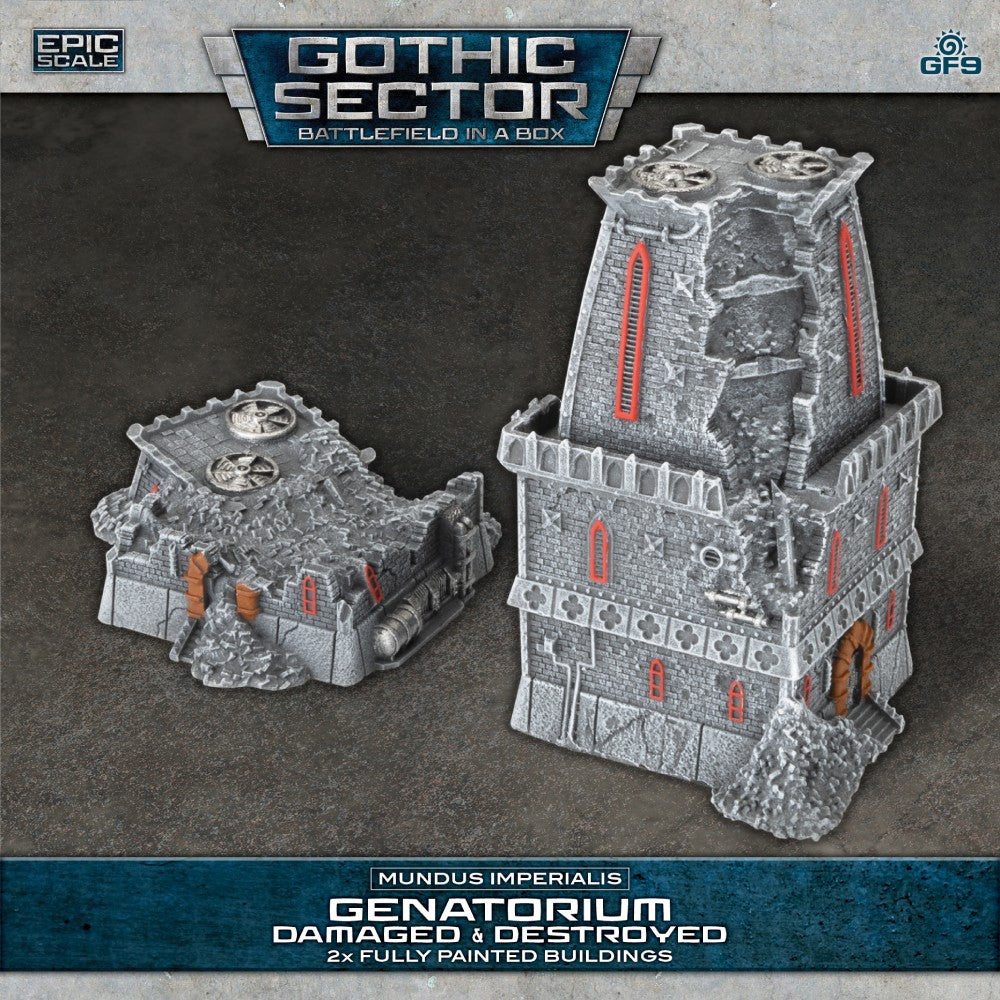 Battlefield in a Box: Gothic Sector Mundus Imperialis: Genatorium (Damaged & Destroyed)