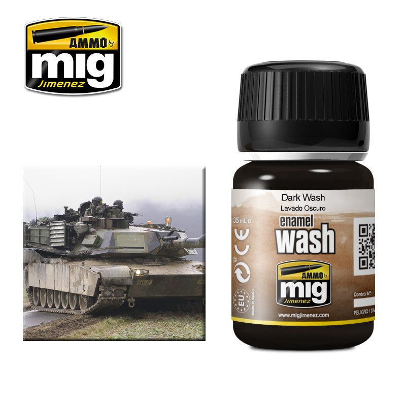 Ammo by MIG - Enamel Washes - Dark Wash 35ml