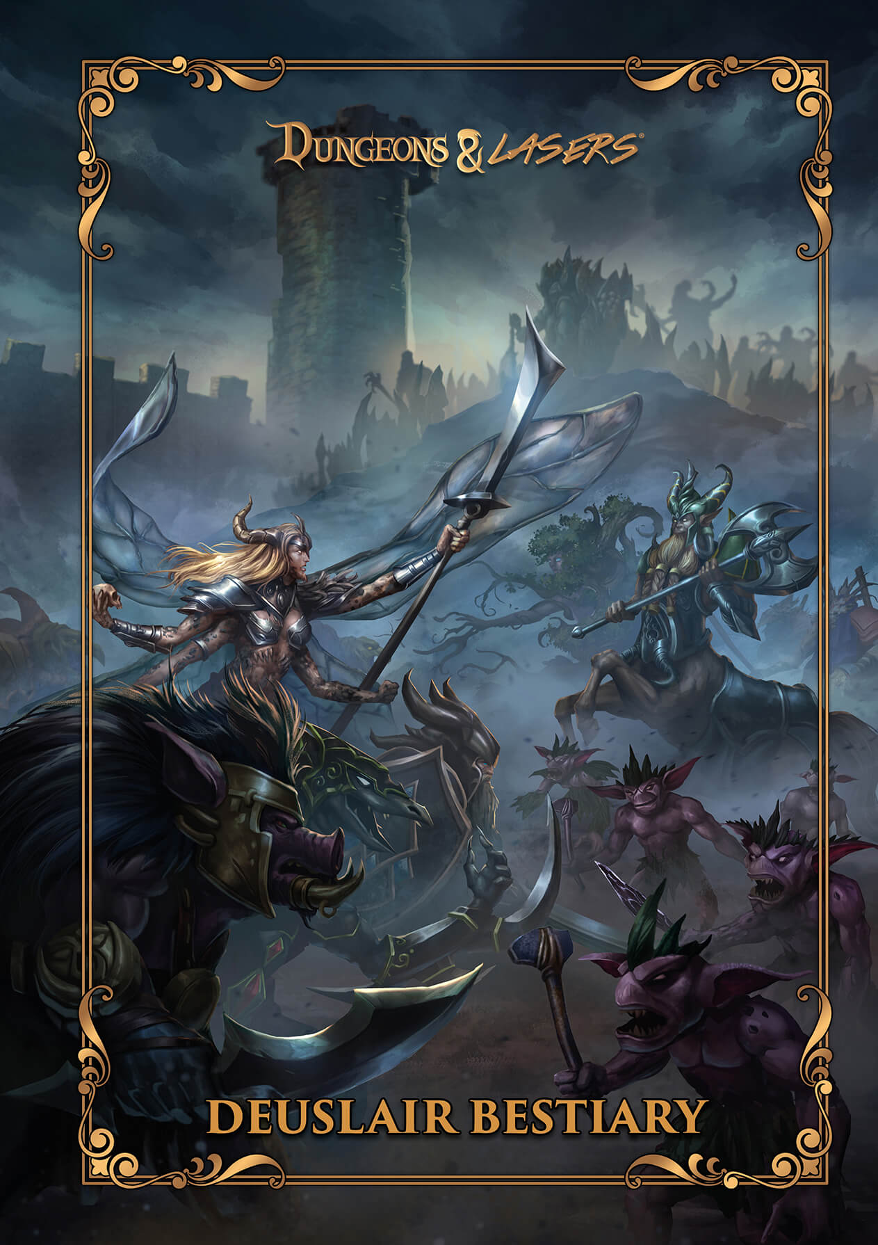 Dungeons & Lasers: The World Of Deuslair: Bestiary Book (Hardcover)
