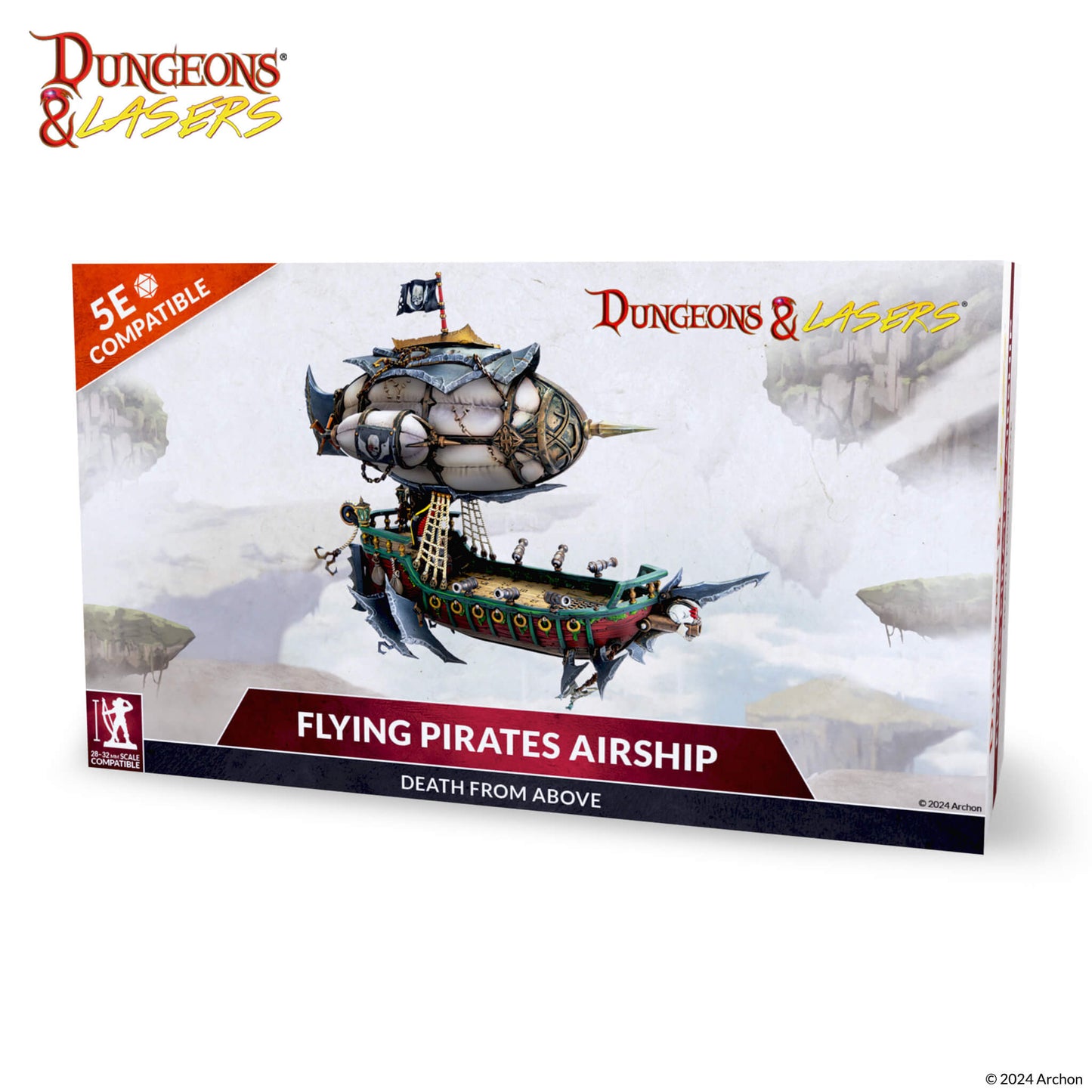 Dungeons & Lasers: Miniatures - Deuslair: Flying Pirates Airship