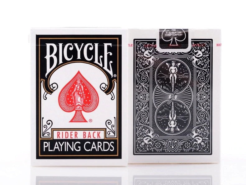 Bicycle Classic Rider Black Back with Black Closure Seal Playing Cards