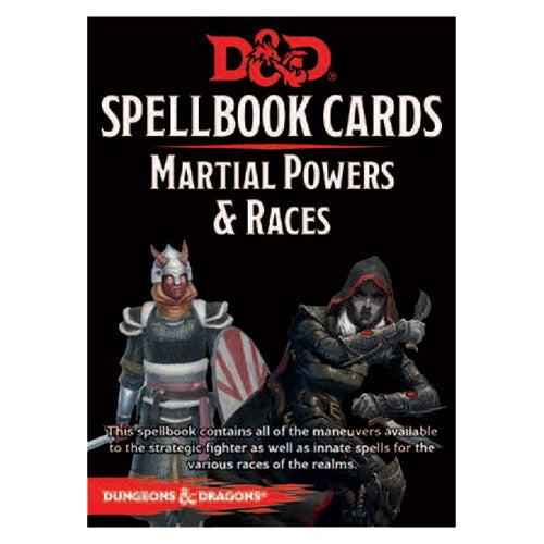 D&D: Spellbook Cards Martial Powers & Races Deck