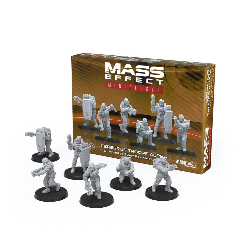 Mass Effect: The Board Game Resin Miniatures Set: Cerberus Forces Alpha