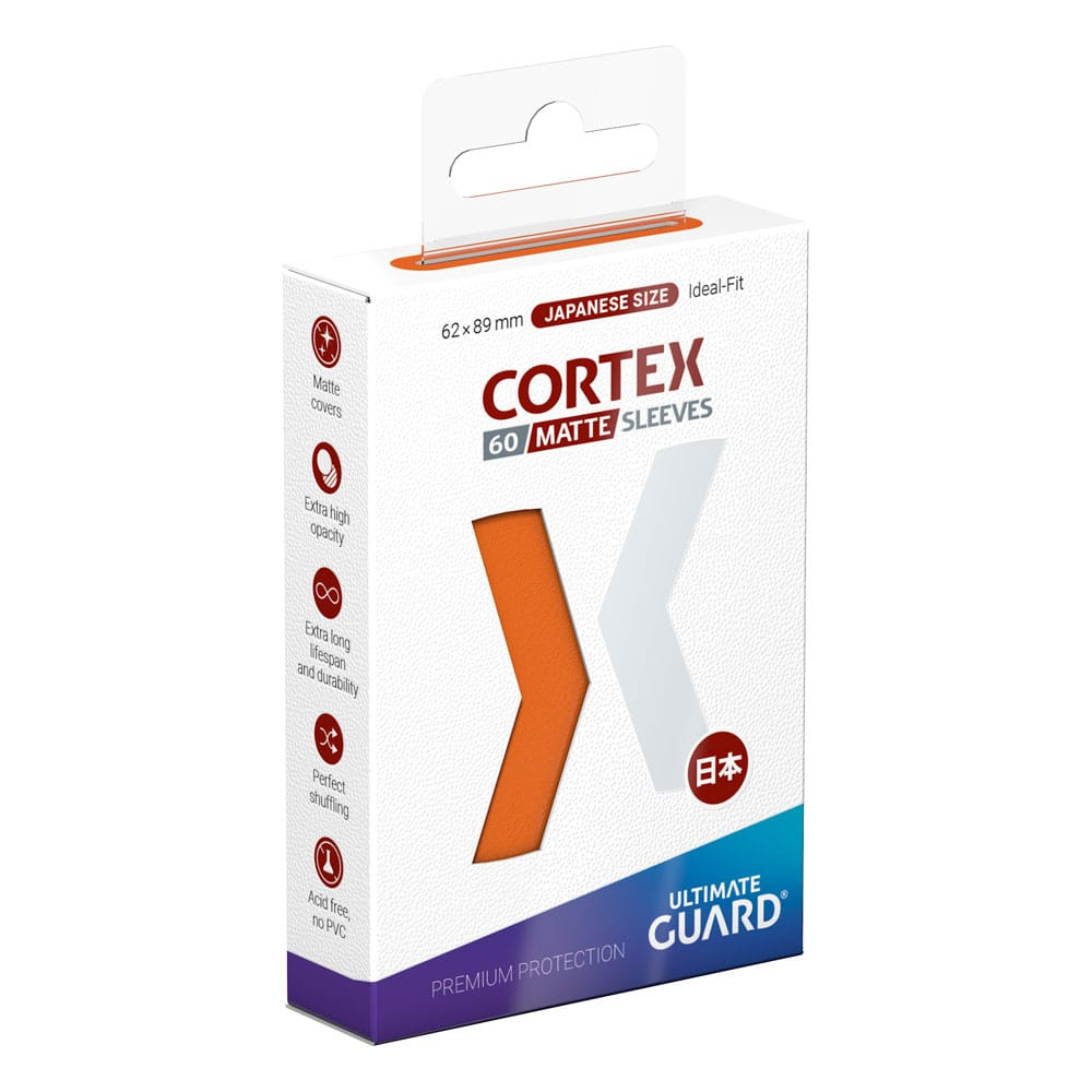 Ultimate Guard: Japanese Size Sleeves Cortex Matte Orange