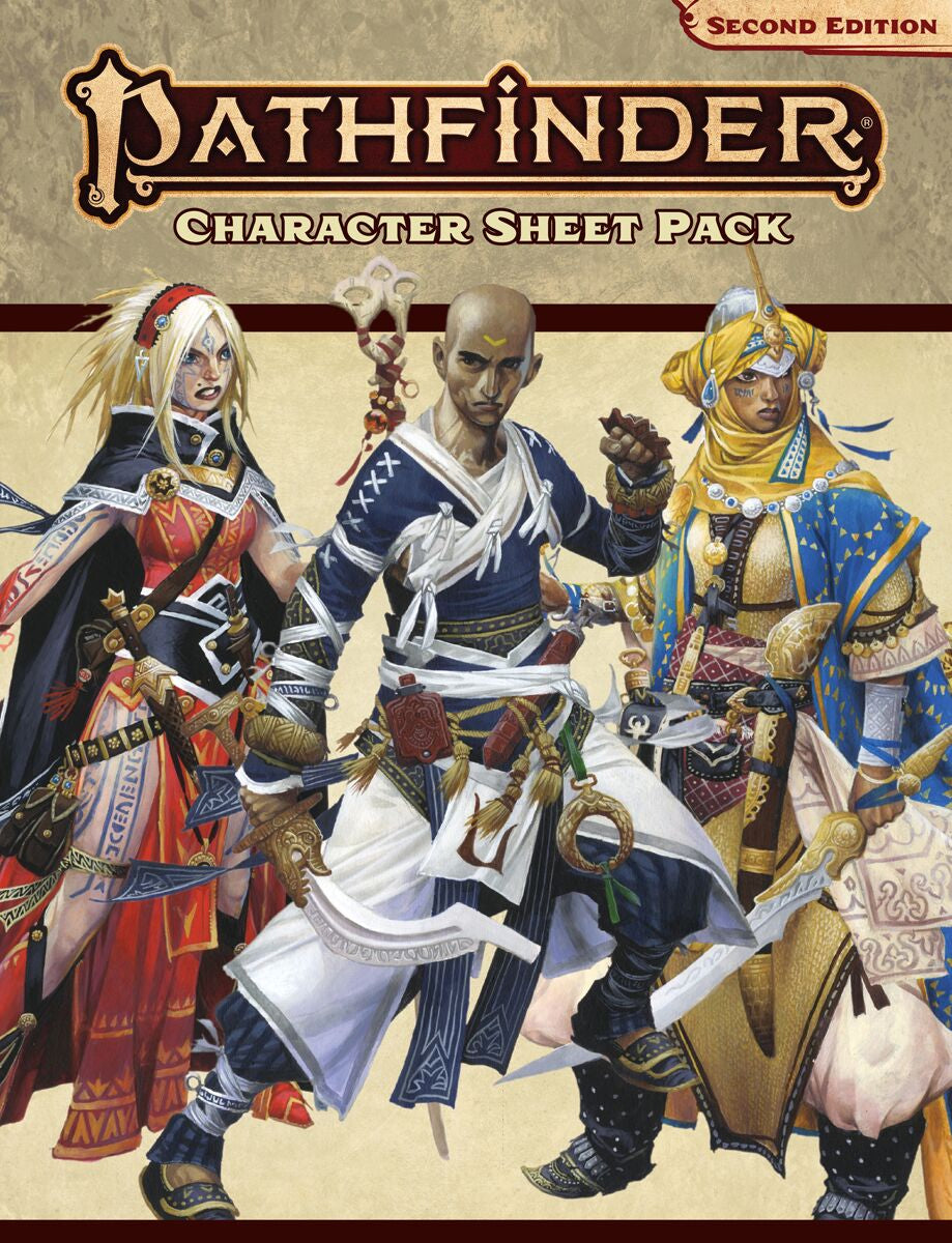 Pathfinder 2nd Edition Accessories: Pathfinder Character Sheet Pack