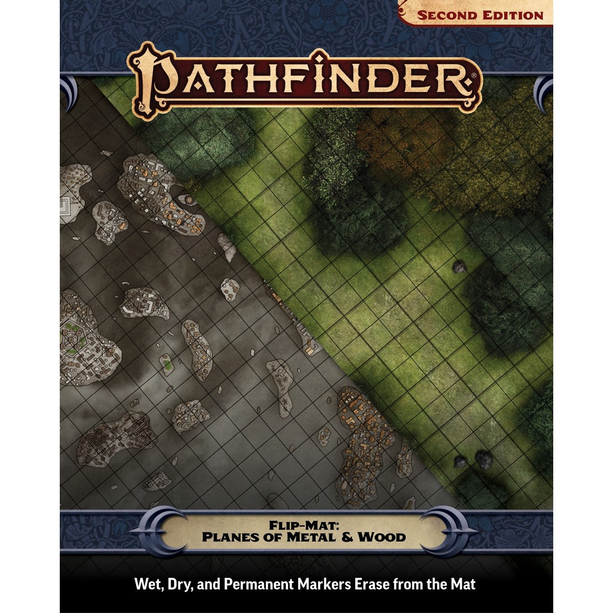 Pathfinder Accessories: Flip-Mat: Planes of Metal and Wood