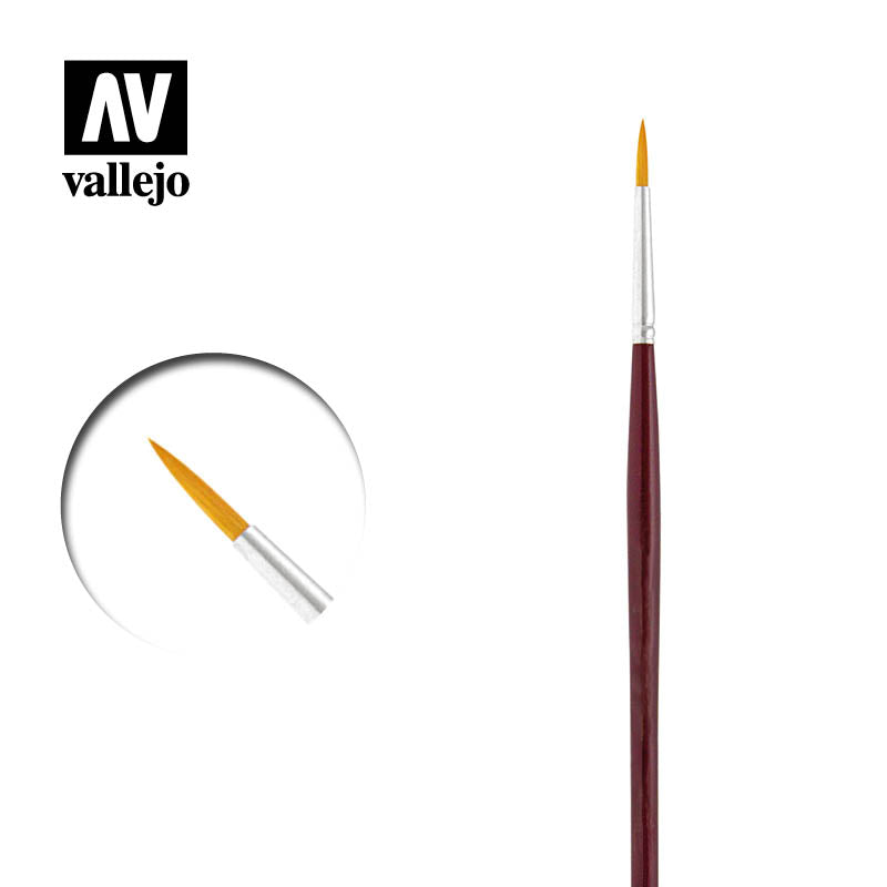 Vallejo - Brushes - Detail - Round Synthetic Brush N0. 1