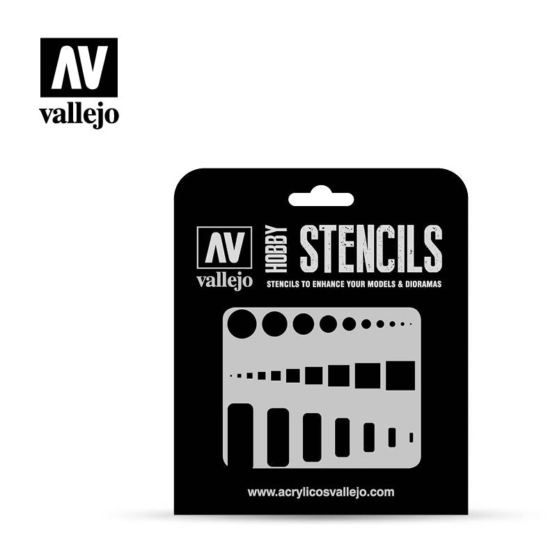 Vallejo - Stencils - Air Markings - Access Trap Doors