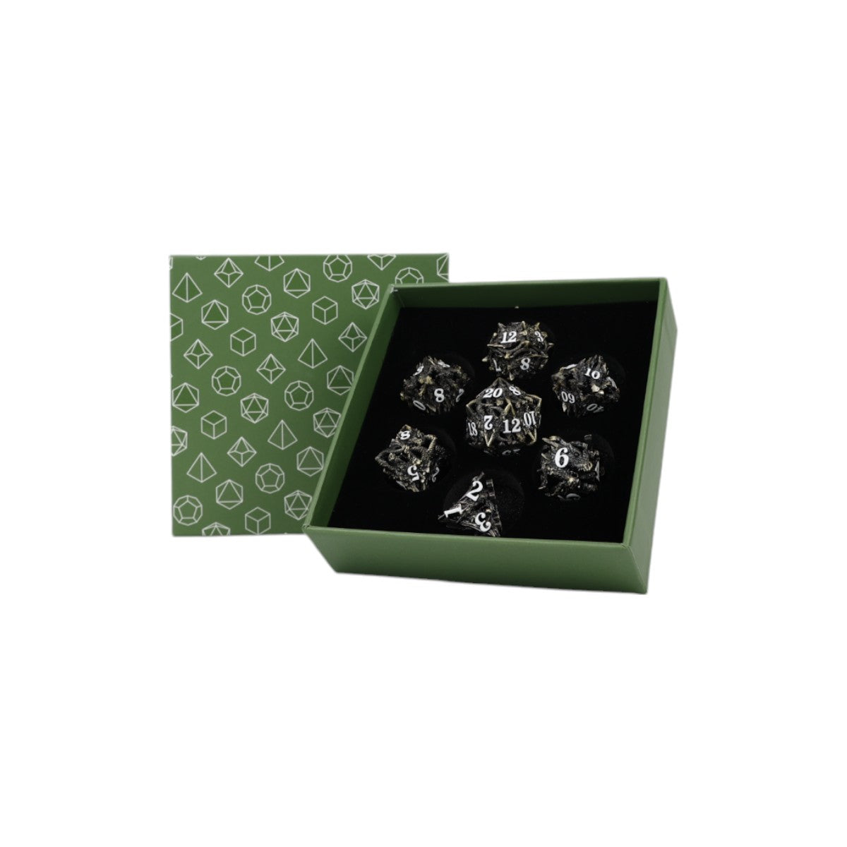 LPG Dice Dragon Rage Dice Set Tarnished Gold