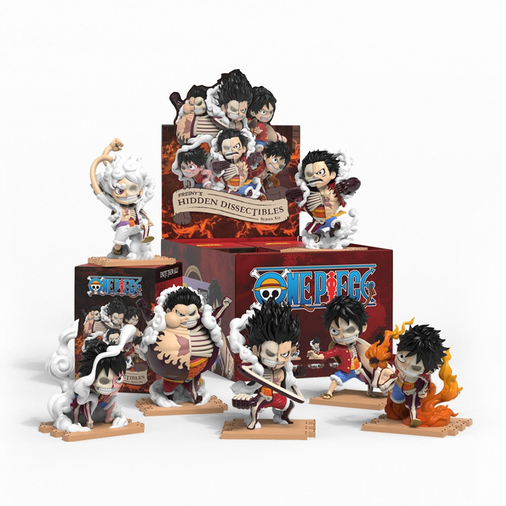 Mighty Jaxx: Freeny's Hidden Dissectibles One Piece (Luffy's Gears Edition) Display
