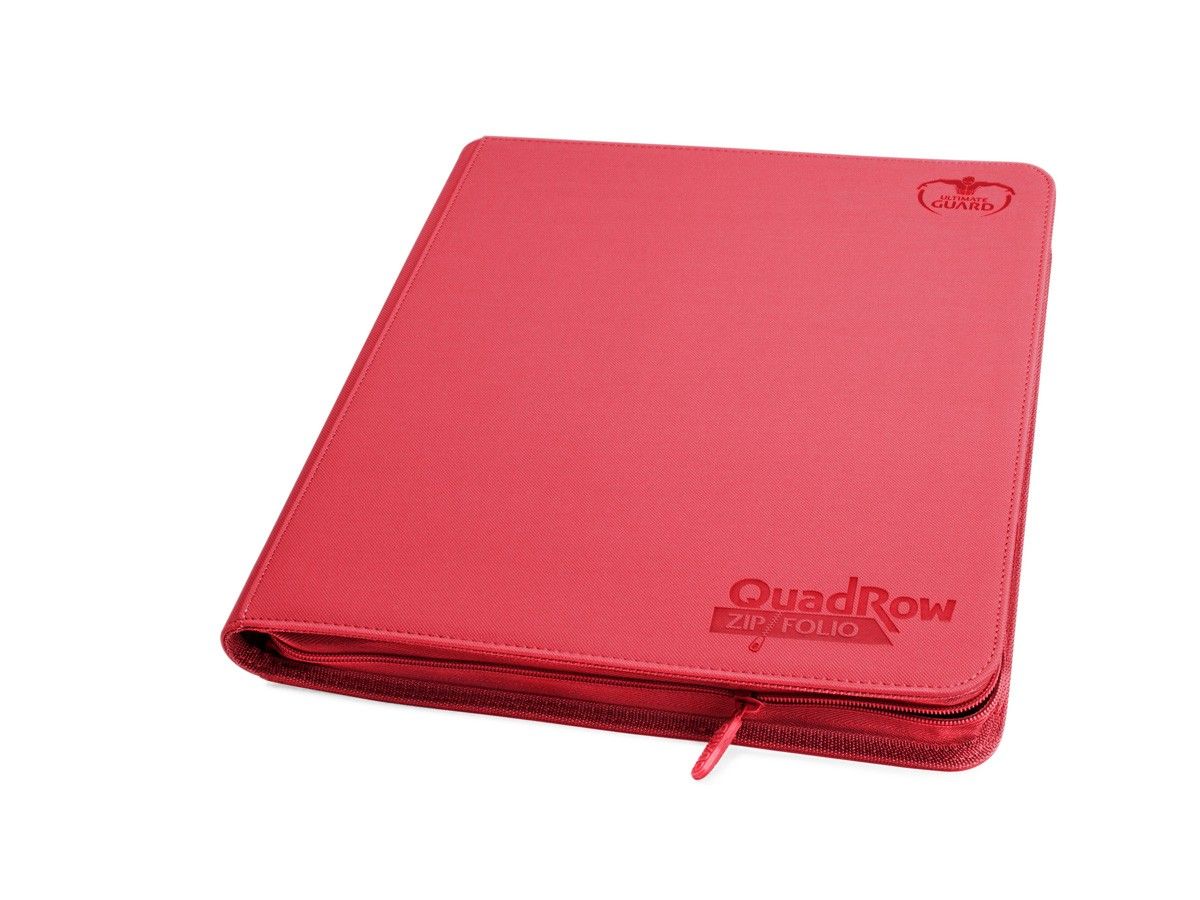 Ultimate Guard: Portfolio 24-Pocket QuadRow XenoSkin ZipFolio Red