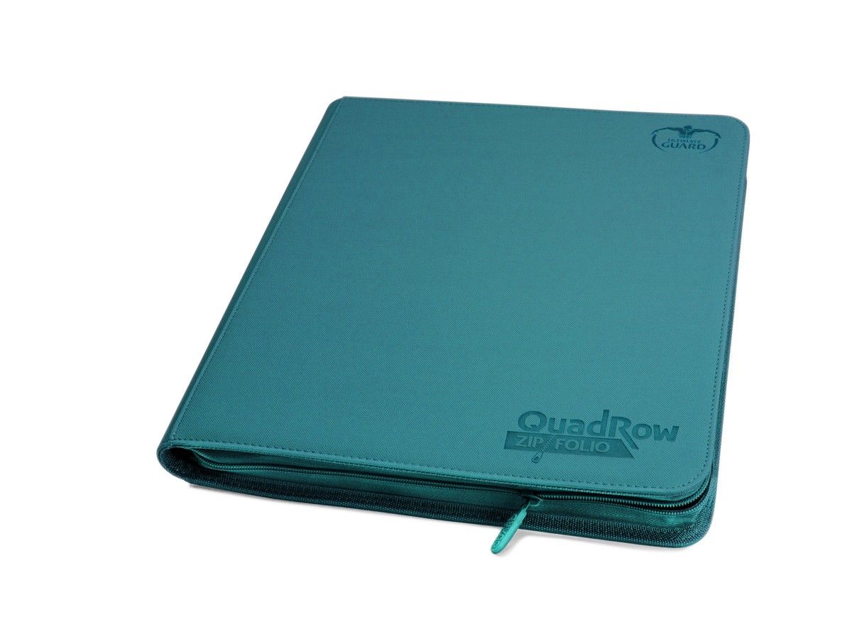 Ultimate Guard: Portfolio 24-Pocket QuadRow XenoSkin ZipFolio Petrol Blue