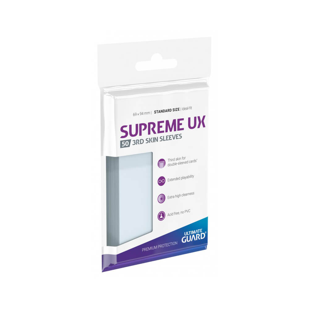 Ultimate Guard: Sleeves Supreme UX 3rd Skin Transparent (50-Pack)