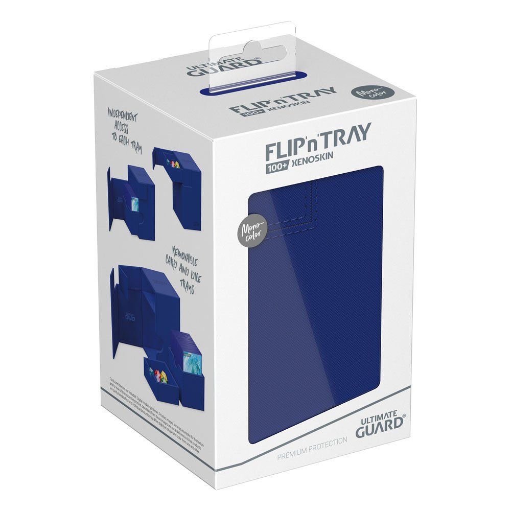 Ultimate Guard: Deck Box XenoSkin Monocolor Flip'n'Tray 100+ Blue