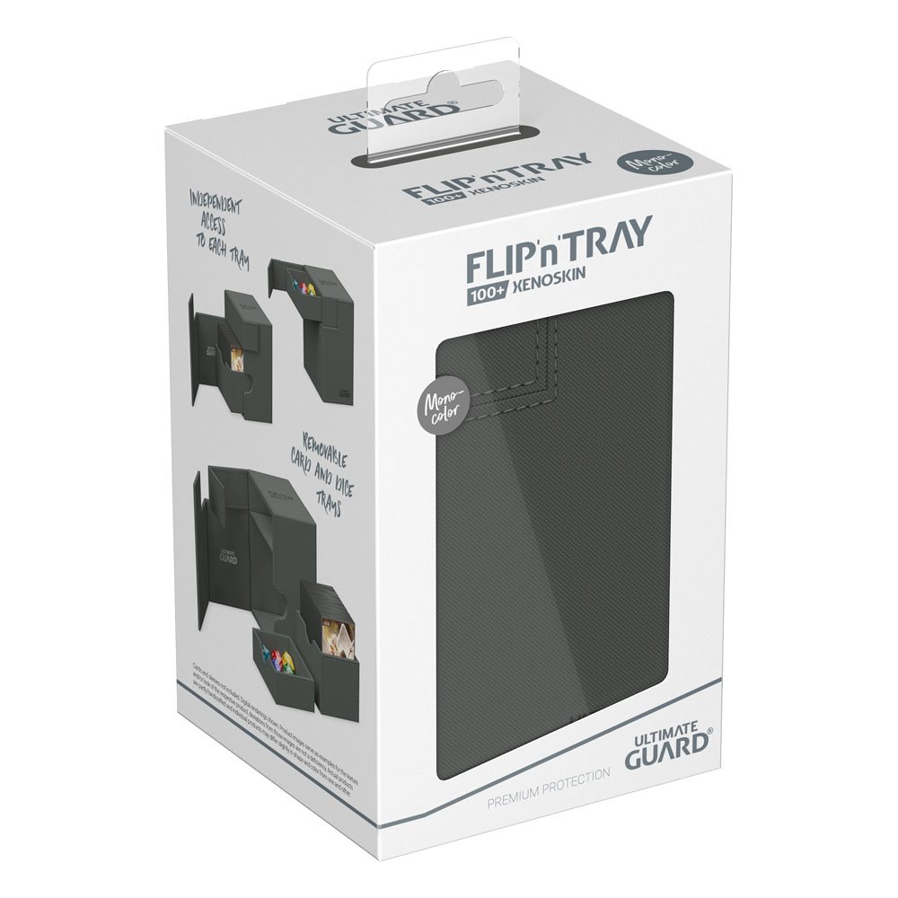 Ultimate Guard: Deck Box XenoSkin Monocolor Flip'n'Tray 100+ Grey