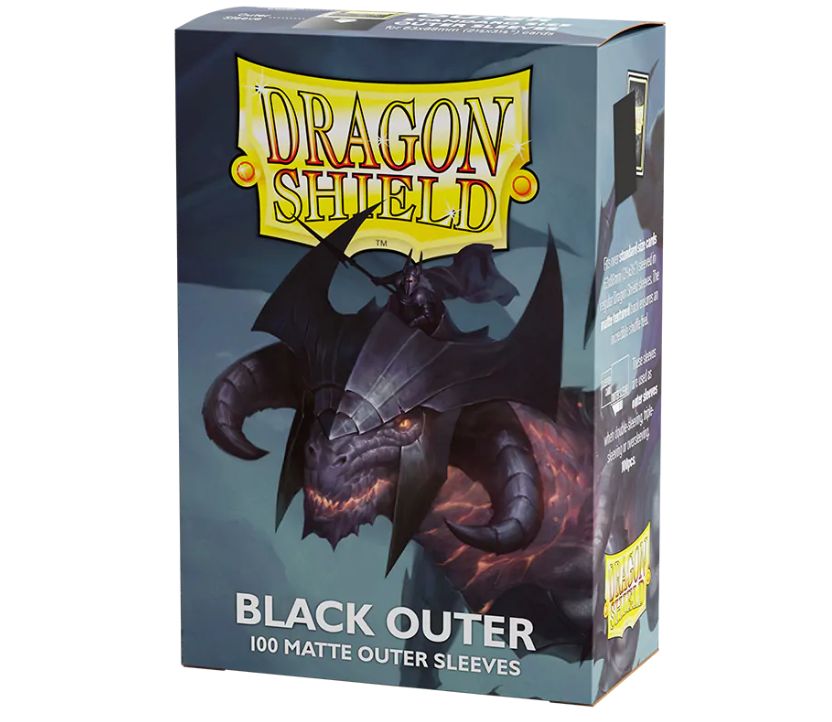 Dragon Shield: Outer Sleeves Matte Black