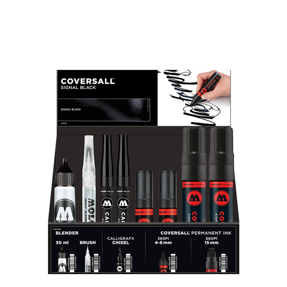 Molotow - Displays - Coversall Marker Selection Stand Display (Stand with Stock)