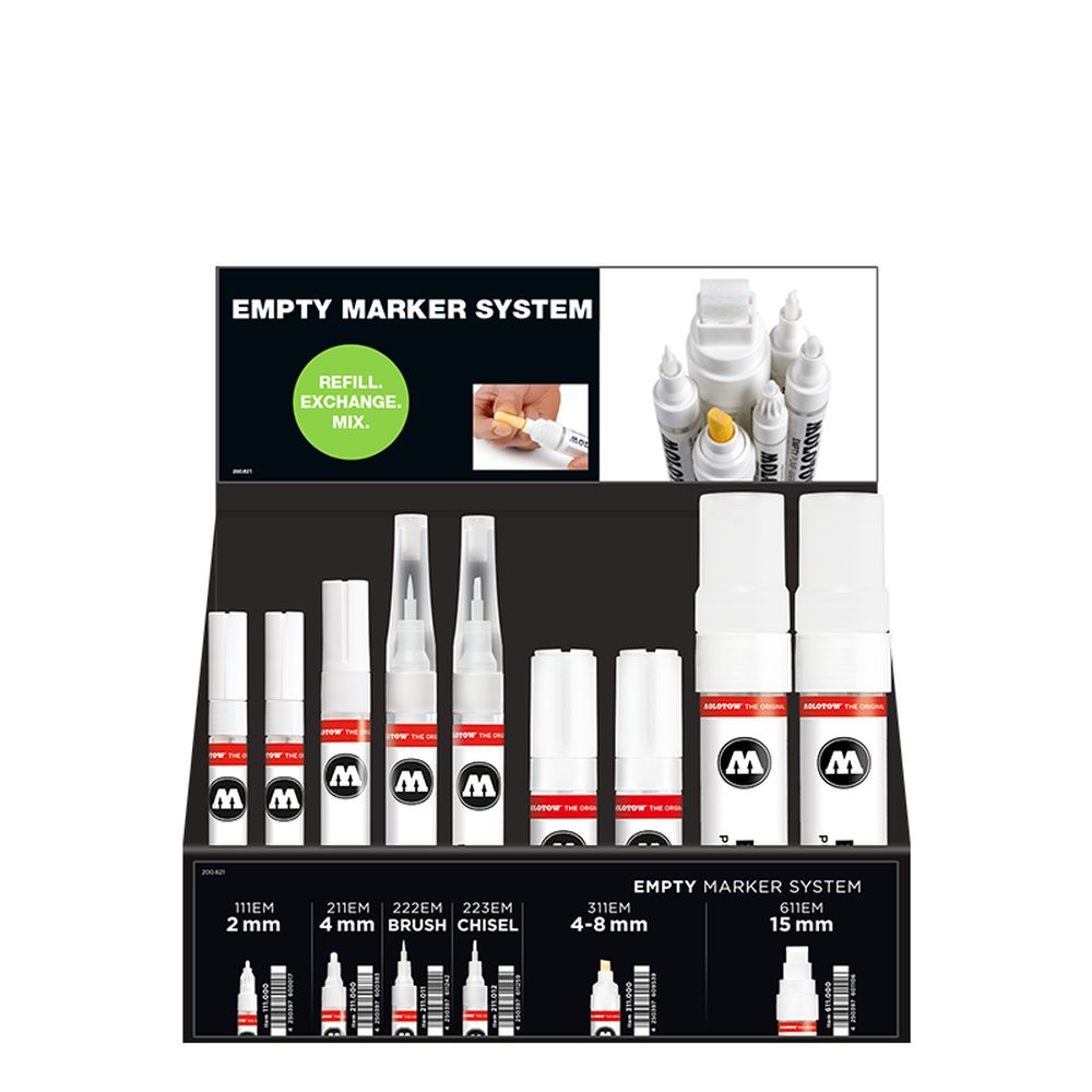 Molotow - Displays - Empty Pump-Marker Stand Display (Stand with Stock)
