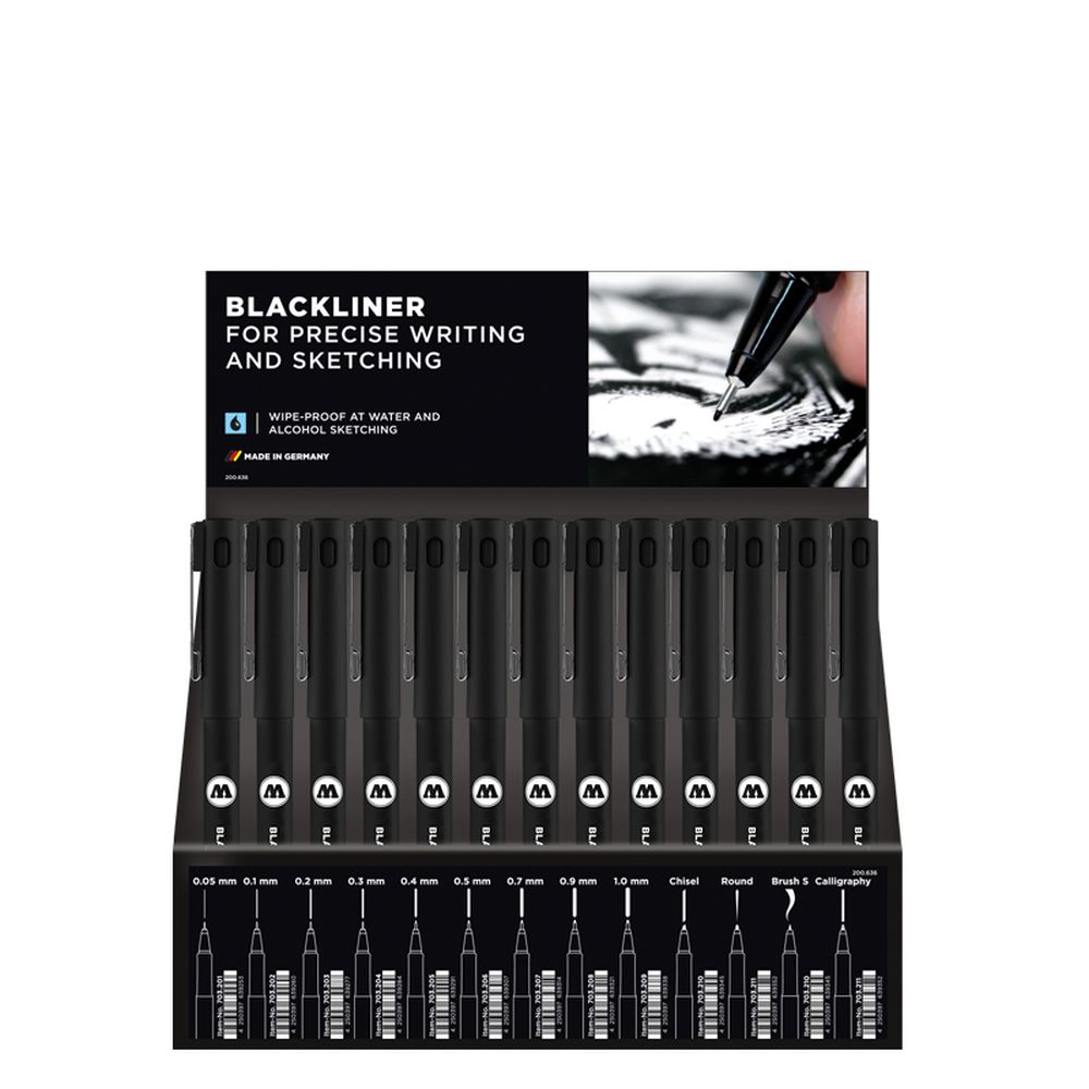 Molotow - Displays - Blackliner Stand Display (Stand with Stock)