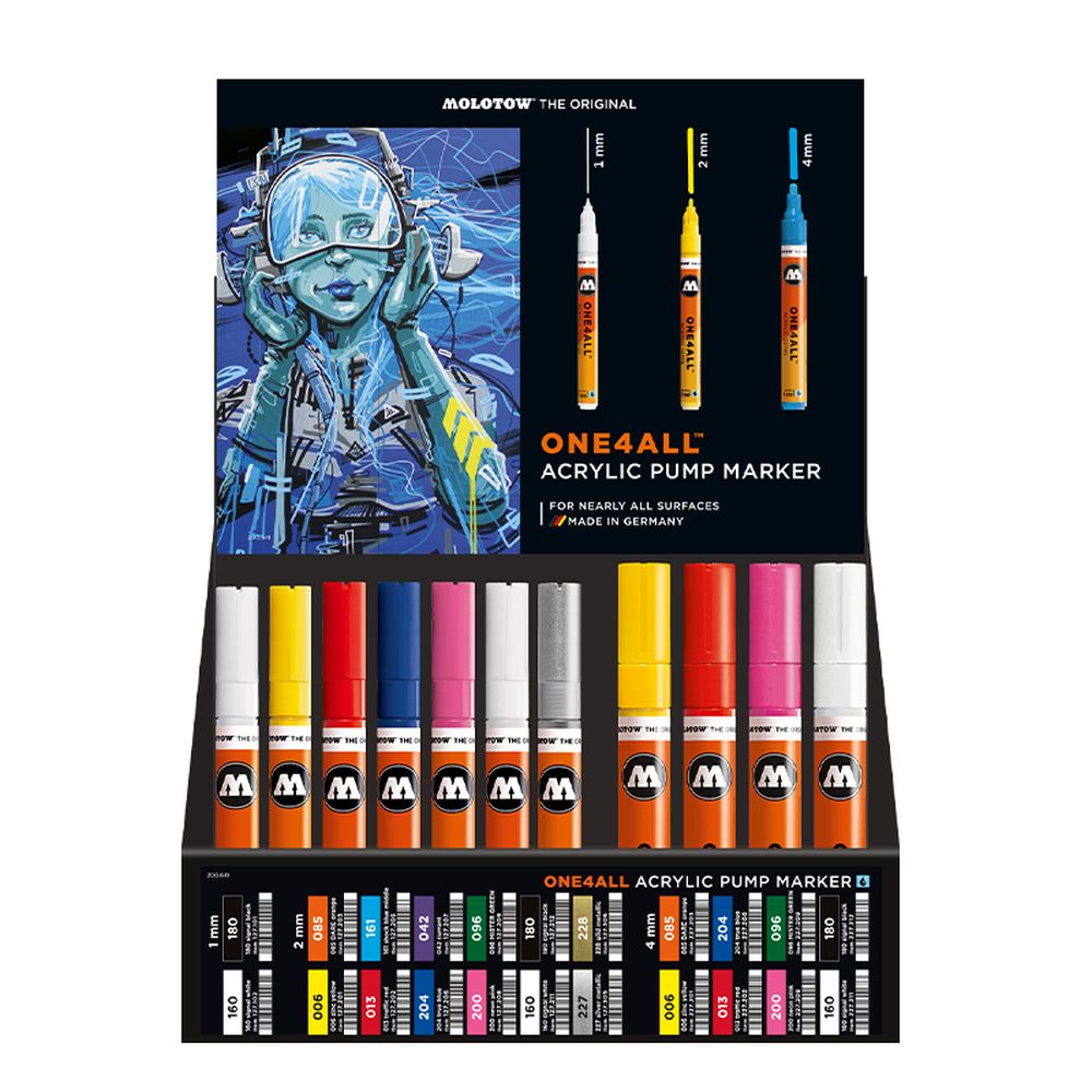 Molotow - Displays - One4All Marker Selection Stand Display (Stand with Stock)
