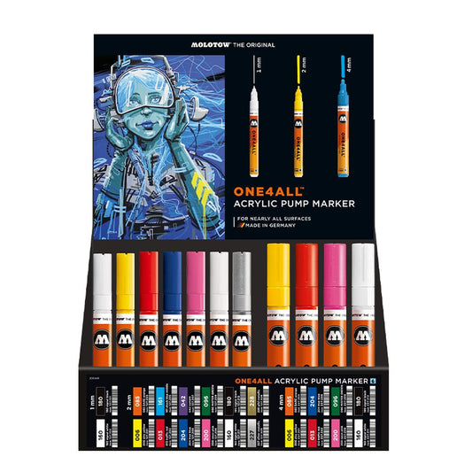 Molotow - Displays - One4All Marker Selection Stand Display (Stand with Stock)