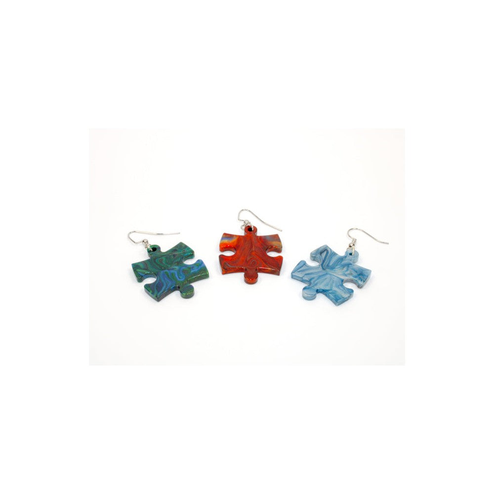 CHX 54014 Earrings CirrusÂ® Puzzle Piece Pair (Assorted Colors)