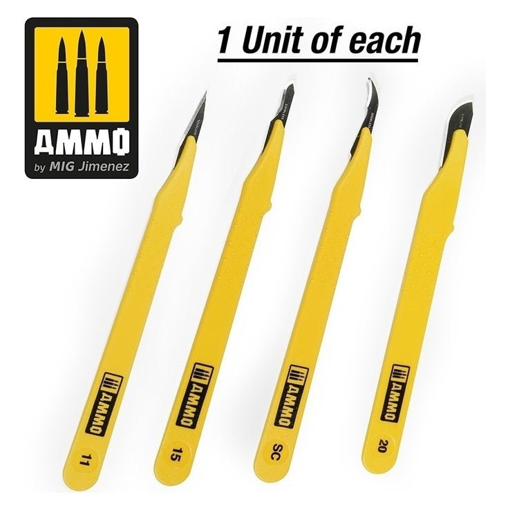 Ammo by MIG - Tools - Standard Blade Set 4 Pcs
