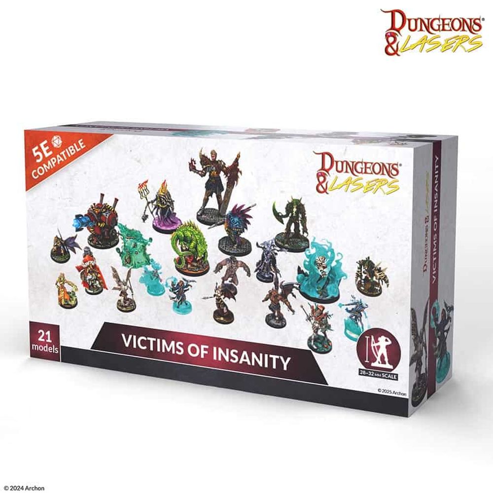Dungeons & Lasers: Miniatures - Victims Of Insanity