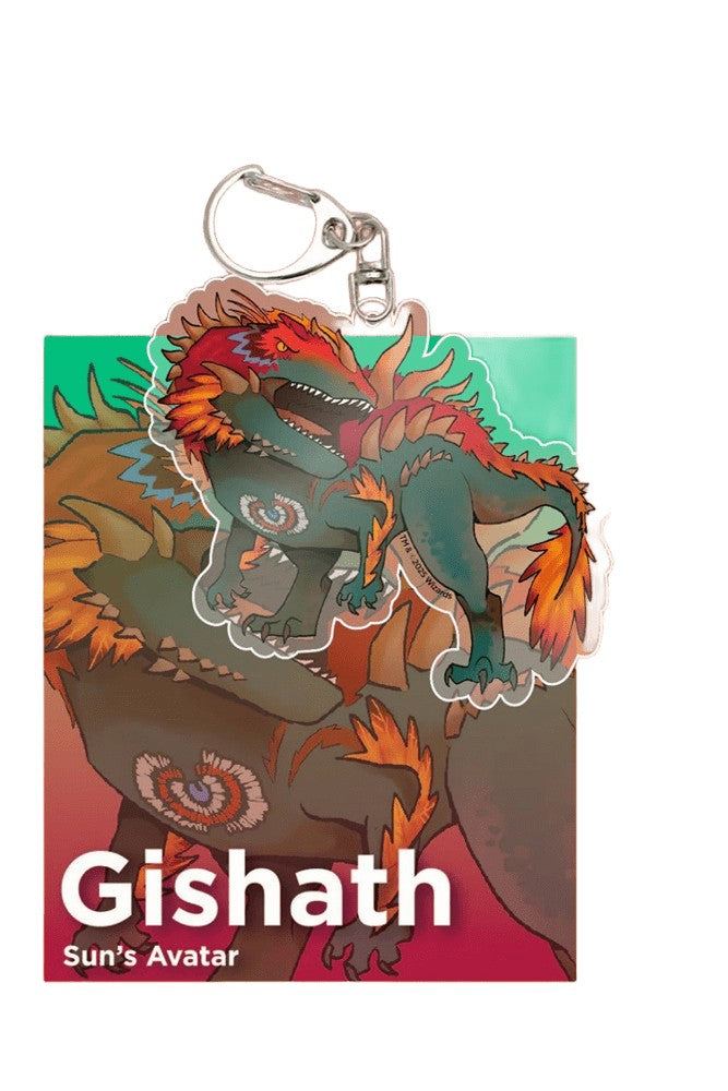 Gatherers Tavern - Keychain - Gishath; Sun's Avatar