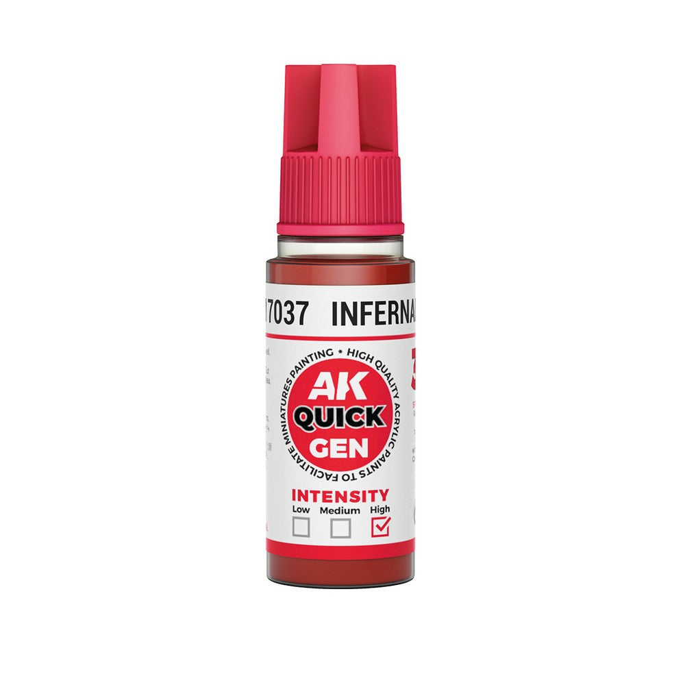 AK Interactive - Quick Gen - Infernal Red 18 ml