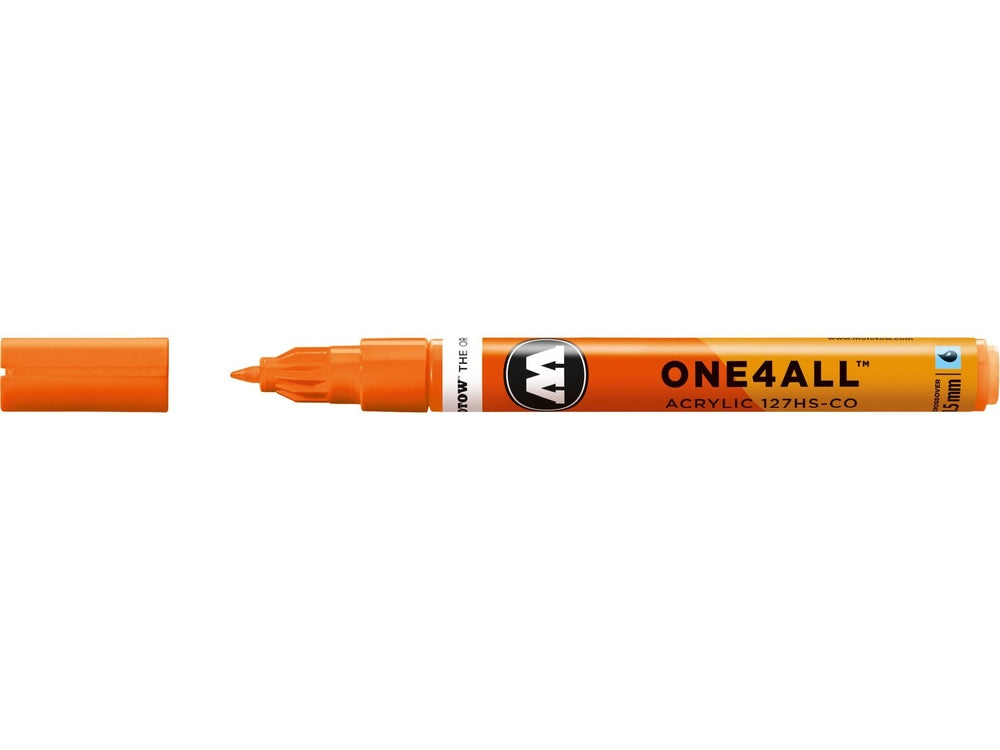 Molotow - Markers - One4All - 127HS-CO - #218 Neon Orange Fluorescent 1.5mm