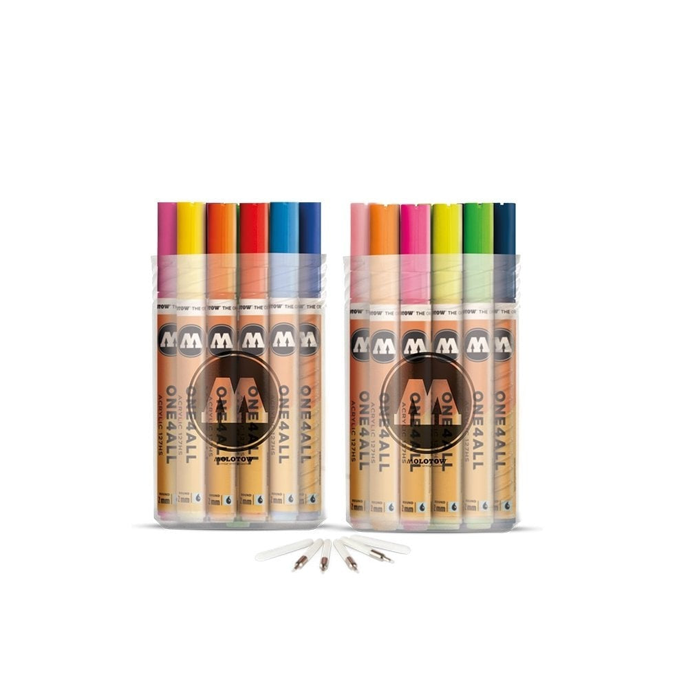 Molotow - Markers - One4All - 127HS - Wallet Complete 2mm Set