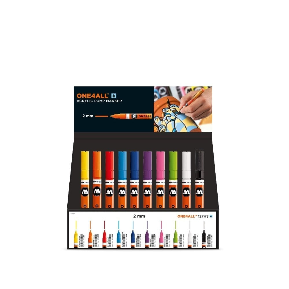 Molotow - Markers - One4All - 127HS - Display Starter 2mm Set