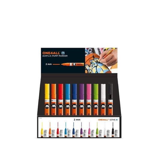 Molotow - Markers - One4All - 127HS - Display Starter 2mm Set