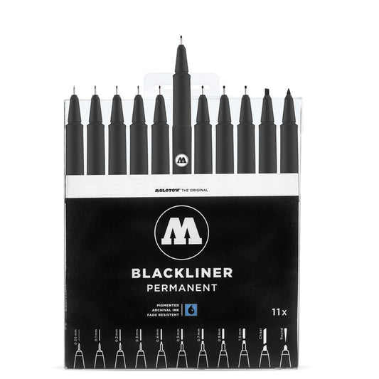 Molotow - Markers - Blackliner - Wallet 11Pc Complete Set