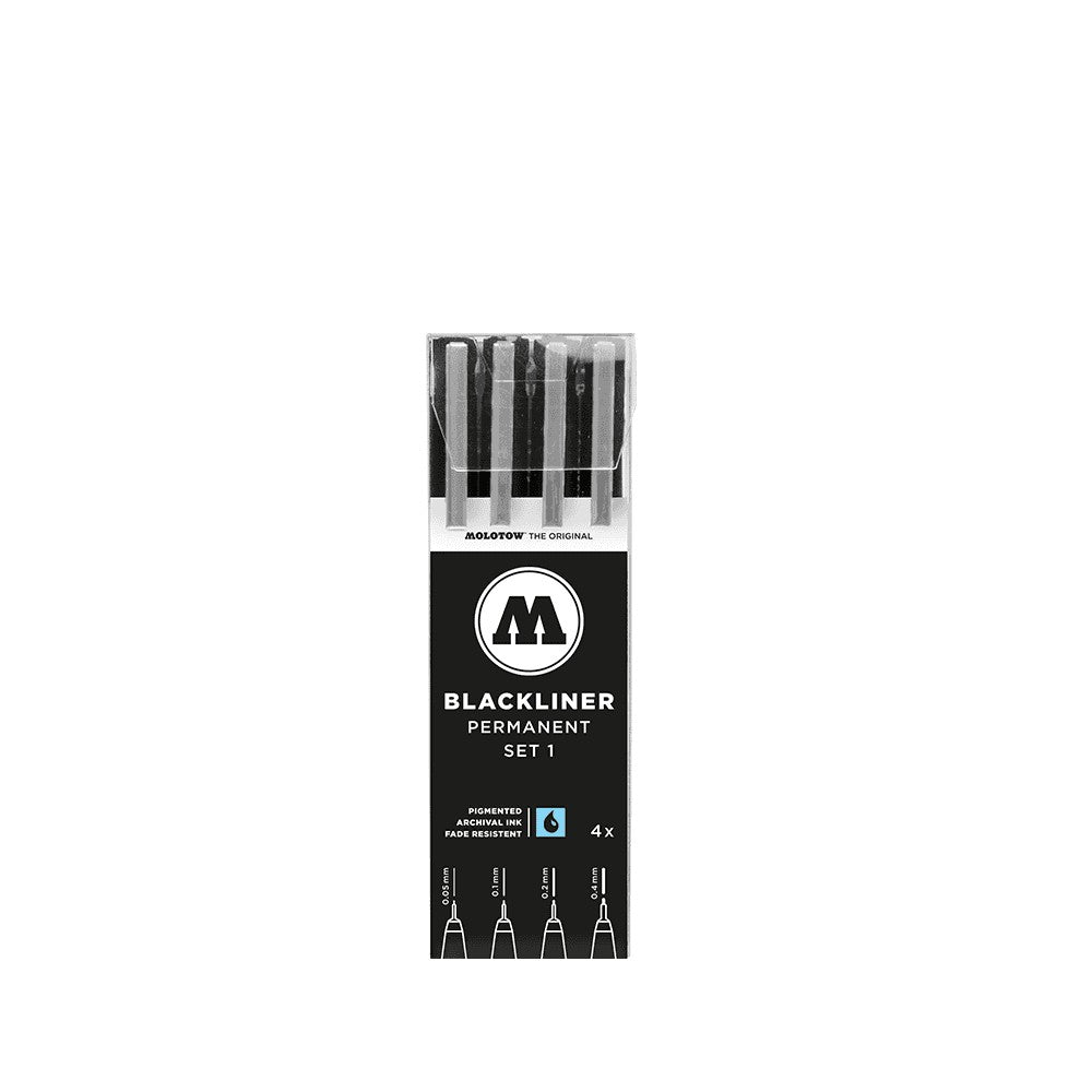 Molotow - Markers - Blackliner - 4Pc Set 1