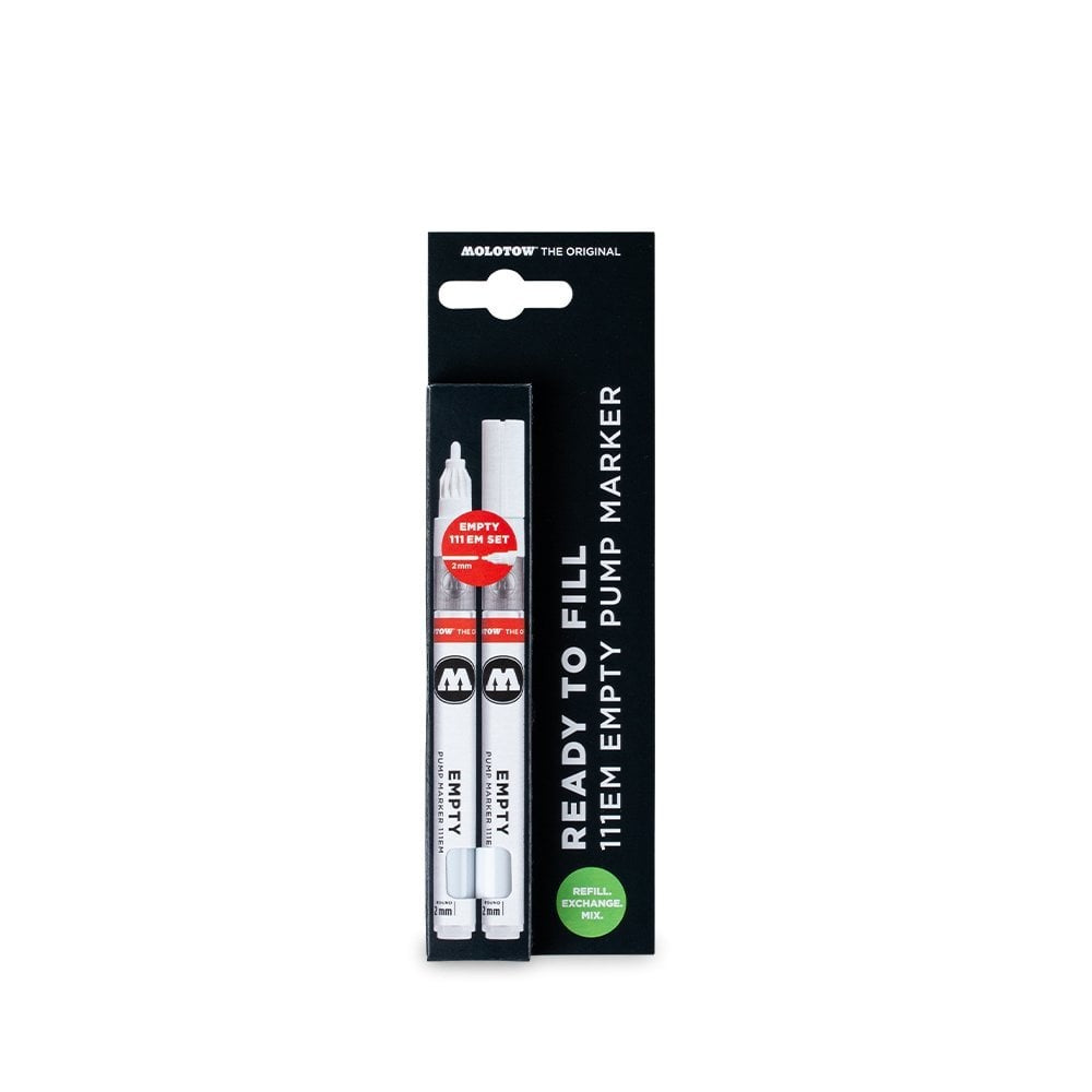 Molotow - Markers - 2X111 Empty Markers With Refill Extension