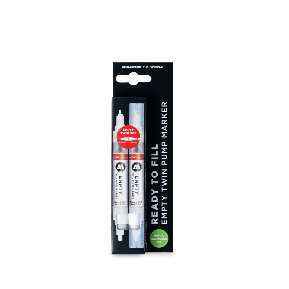 Molotow - Markers - 2X224 Empty Marker With Refill Extension