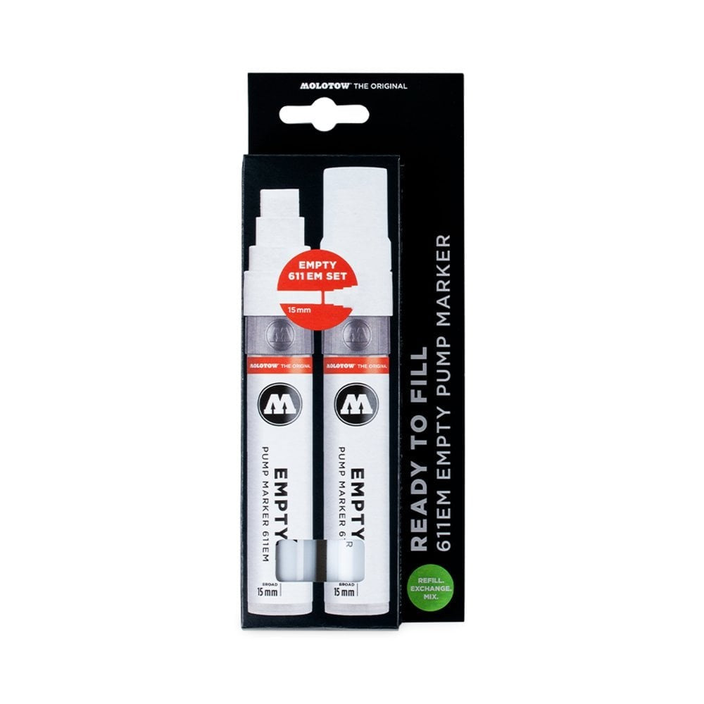 Molotow - Markers - 2X611 Empty Marker With Refill Extension