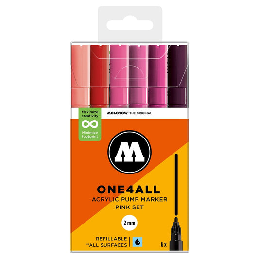 Molotow - Markers - One4All - 127HS - Pink Set