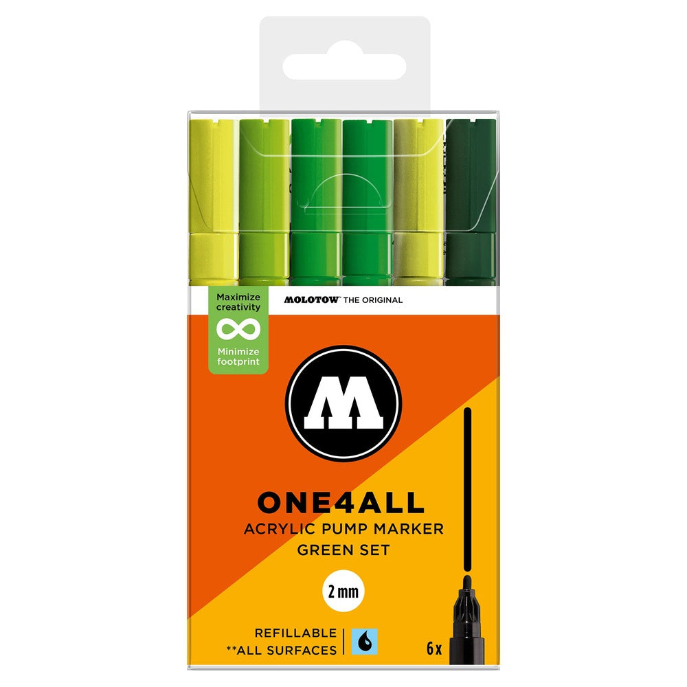 Molotow - Markers - One4All - 127HS - Green Set